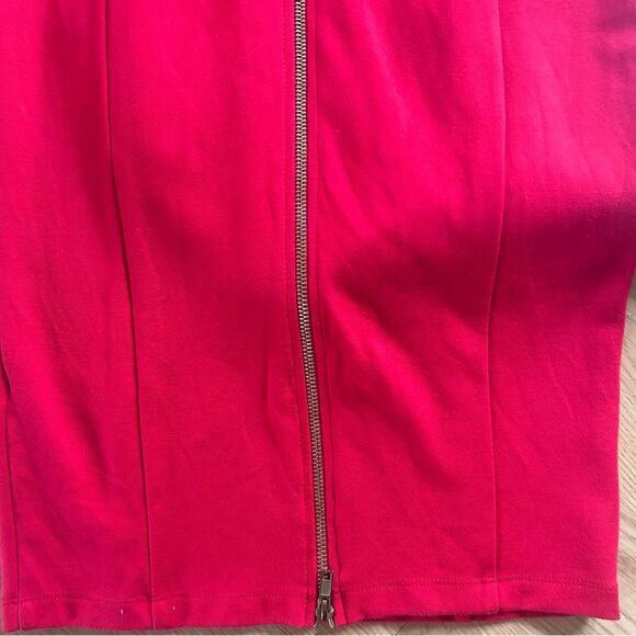 Felicity and Coco MIDI Pencil Dress Red Size Medium Short Sleeve - Picture 4 of 6